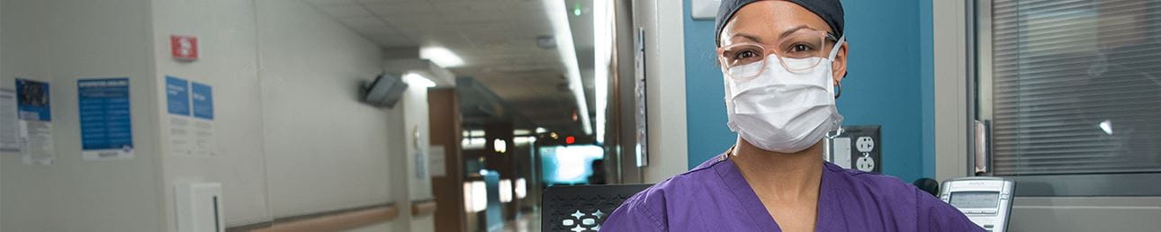 A nurse at Rochester Regional