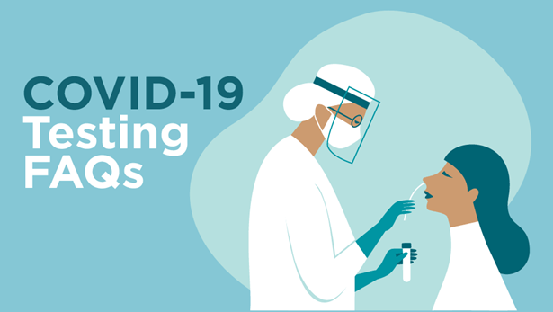 Patient getting COVID-19 test